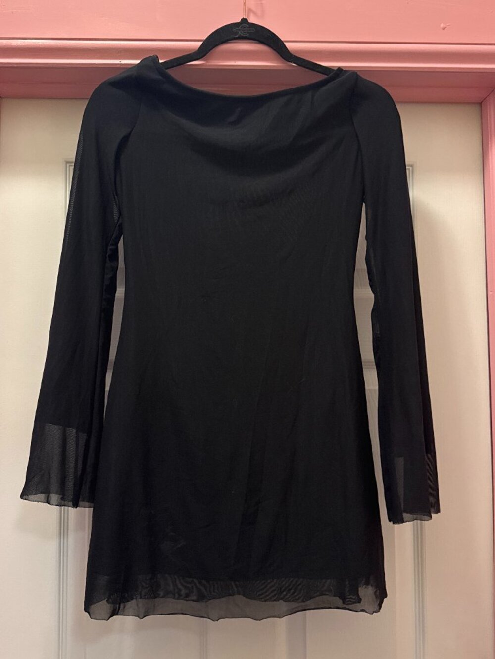 Princess Polly Black Mesh Dress